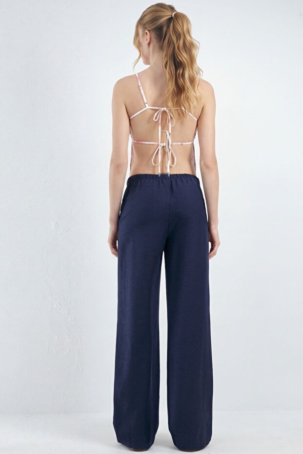 Drapierte Leinenhose - 3