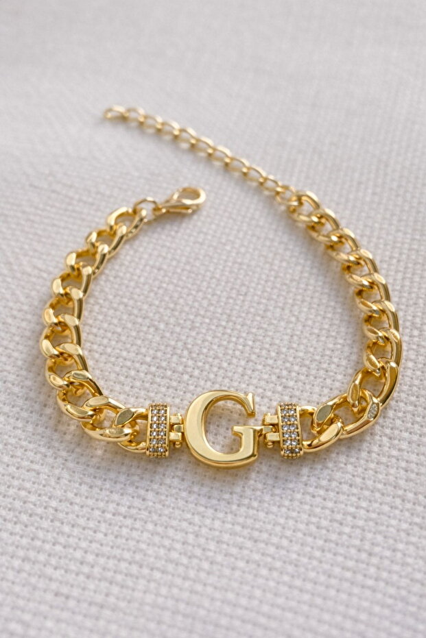 Women's Bracelet Letter Non-Tarnish Zircon Stone Special Plated Adjustable Bracelet