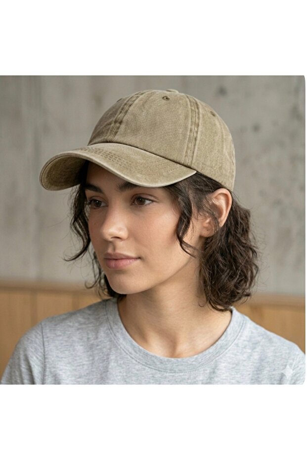 100% cotton washed unisex basic hat