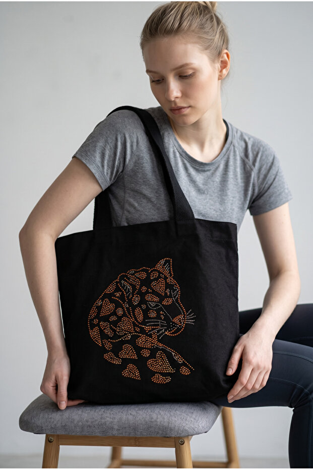 Tiger Pattern Stone Bag - 2