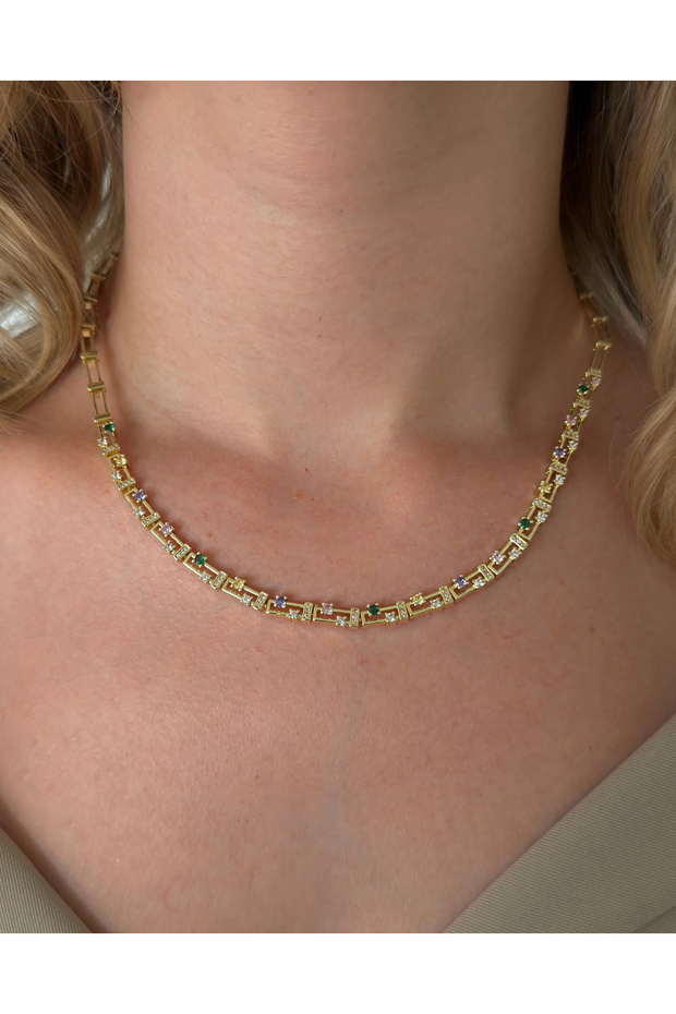 Vip Mini Colorful Stone Necklace
