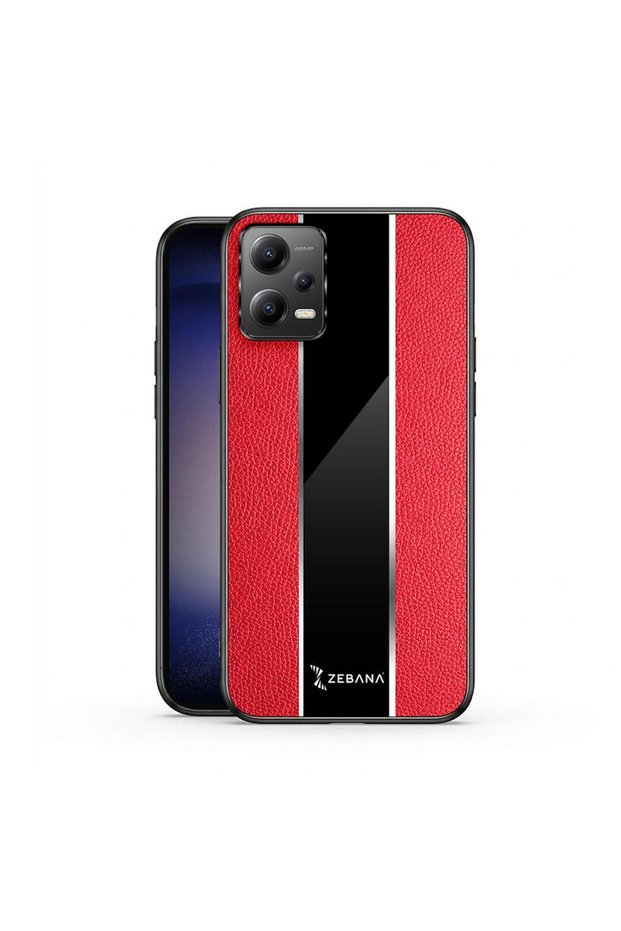 Xiaomi Poco X5 5g Compatible Case Zebana Premium Leather Case Red