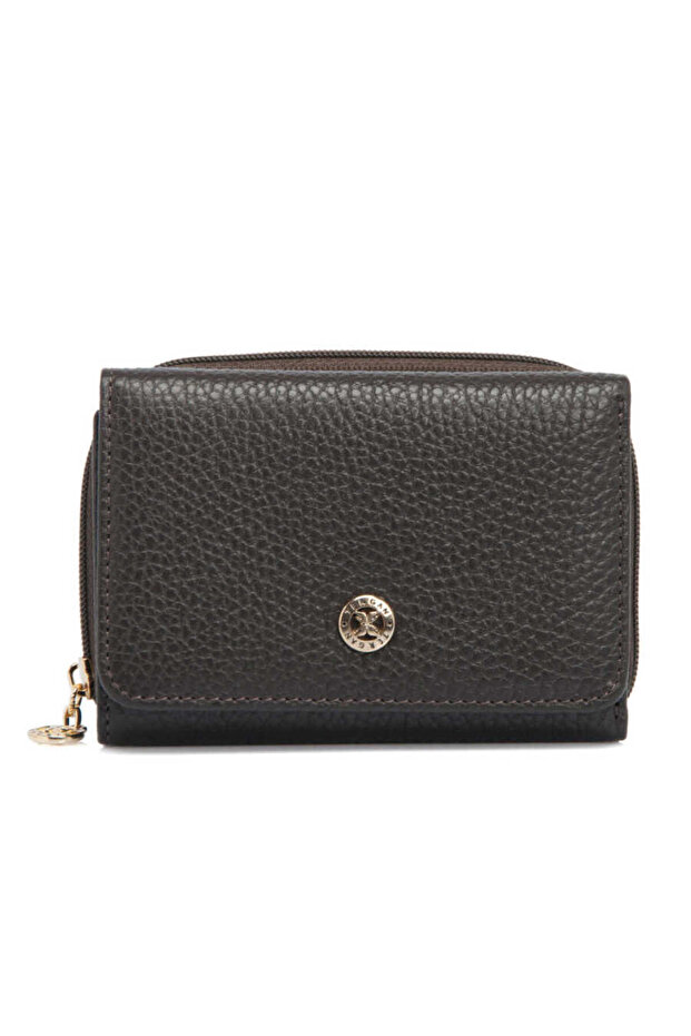 Brown Genuine Leather Women's Wallet - S1Cb00005798-A42