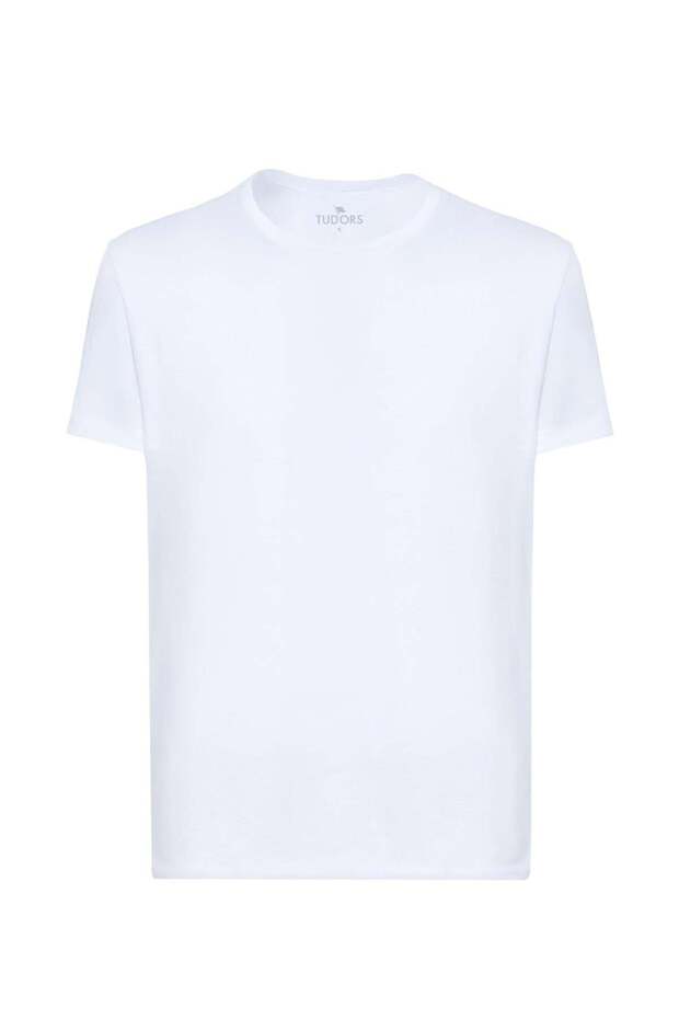 Unisex Slim Fit Slim Fit 100% Cotton Soft-Textured White Crew Neck T-Shirt