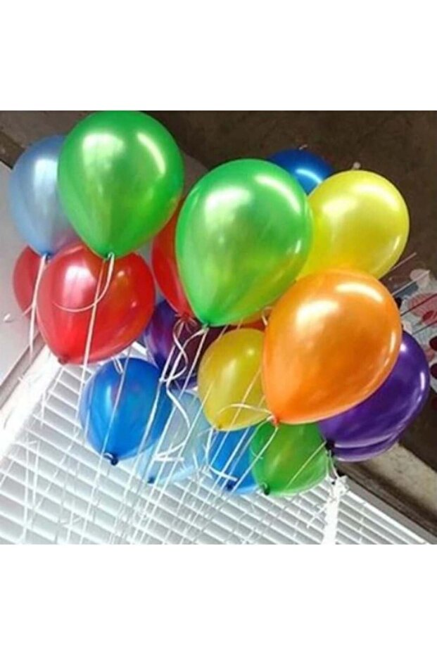 بالون 10 بوصة غير مطبوع مختلط الألوان (10 قطع)
