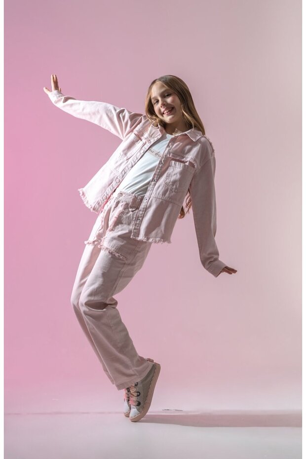 Girls' Festive Jacket Combination Set 3 Pieces (One Size, It Is Recommended to Go up a Size)