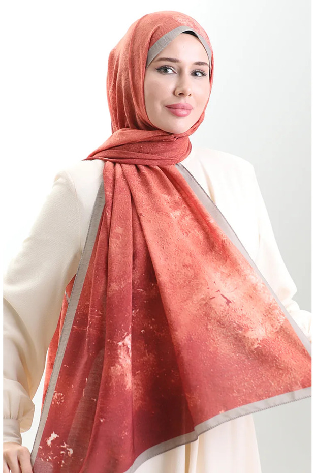 Karaca Natural Fiber Shawl 82010-04 Mink Orange