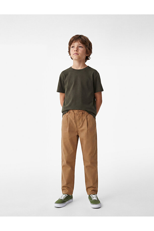 Cotton Short Sleeve Crew Neck Oversize T-Shirt