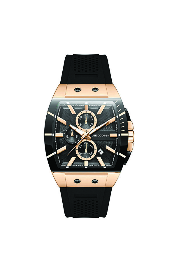 Men Multi Function Black Dial Watch - LC08081.451