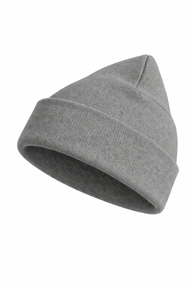 Classic Gray Knitwear Unisex Beanie