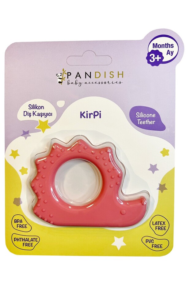 Hedgehog Silicone Teether - Pink