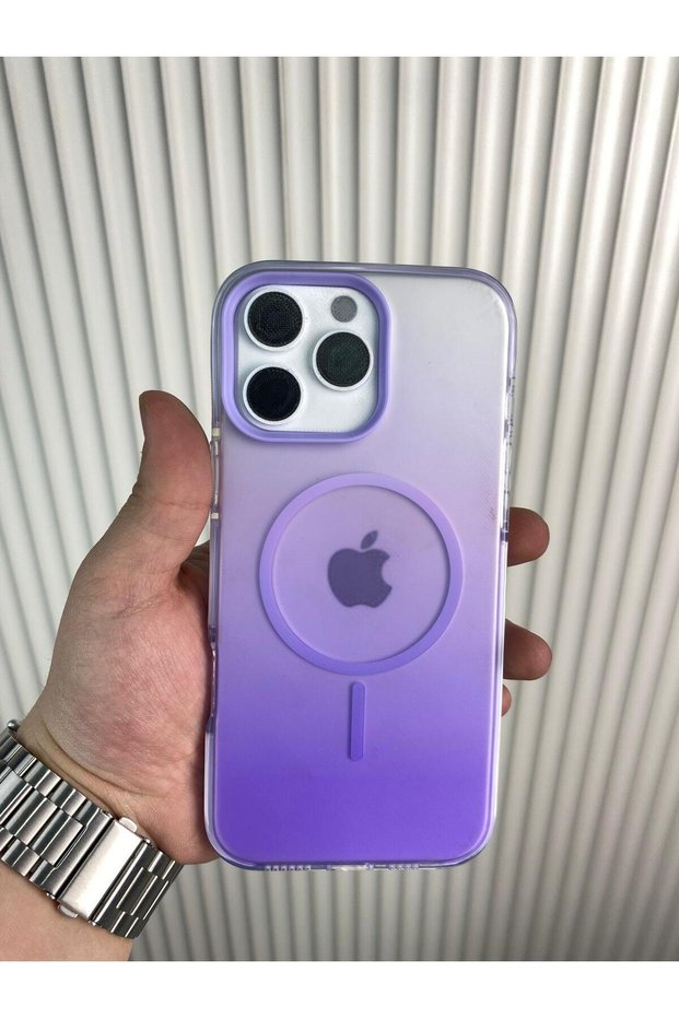 Rainbow - iPhone 16 Pro Compatible Magsafe Enabled Shockproof Dual Color Case