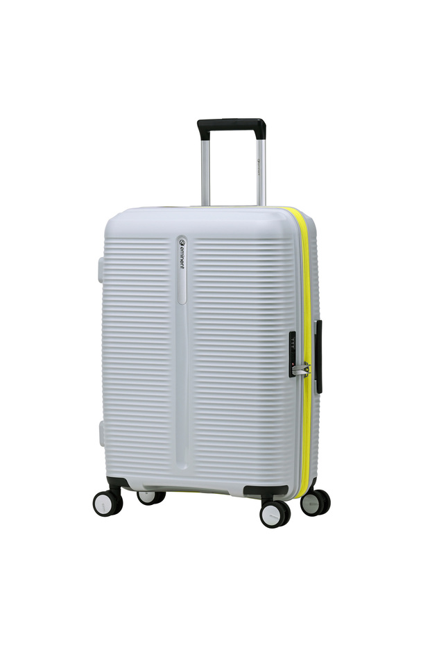 Hardcase Checked Bag 28-inch Travel Bag Unisex PP Luggage Trolley Lightweight Expandable 4 Double Spinner Wheel Travel Suitcase with TSA Lock and Safe Zippers, B0013