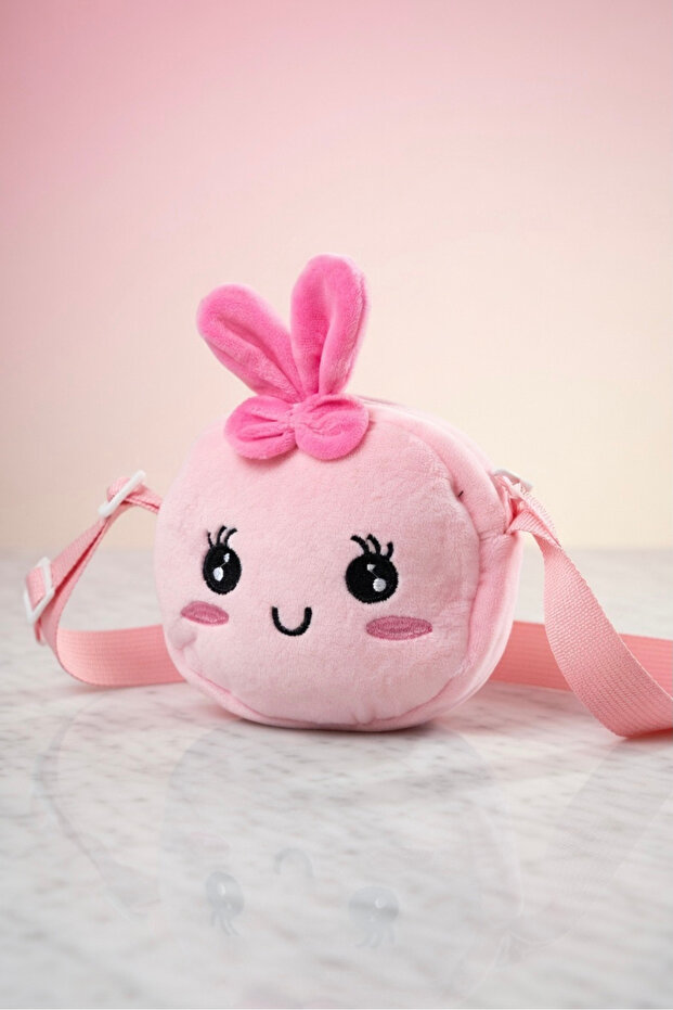 Plush Girl's Mini with Rabbit Figure Shoulder Bag - Cute Coin Wallet I