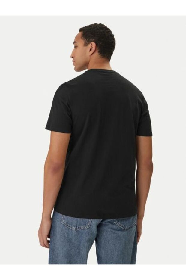 SİYAH LOGOLU ERKEK T-SHIRT - 2