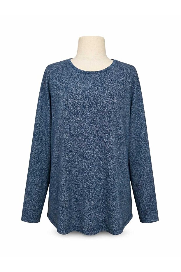 Women's Lycra New Season Mother Peyne Blouse with Broken Glass Pattern for Middle Age and Above