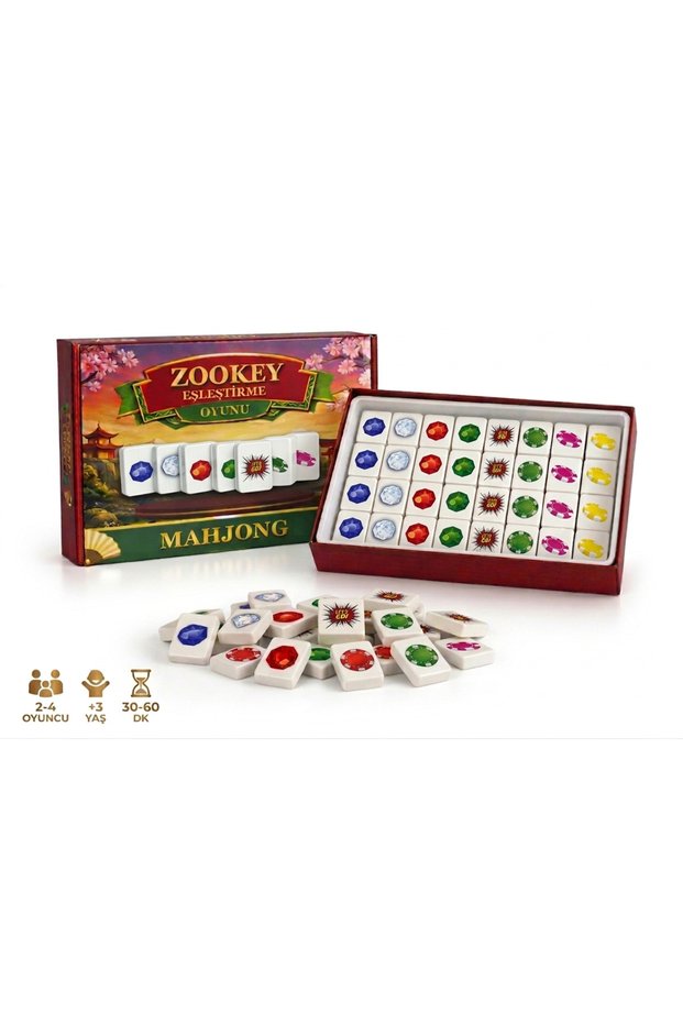 Zookey Mahjong Slide-And-Match Game Attention-Enhancing 2 Players 73 Stones-Tiktok Phenomenon Game