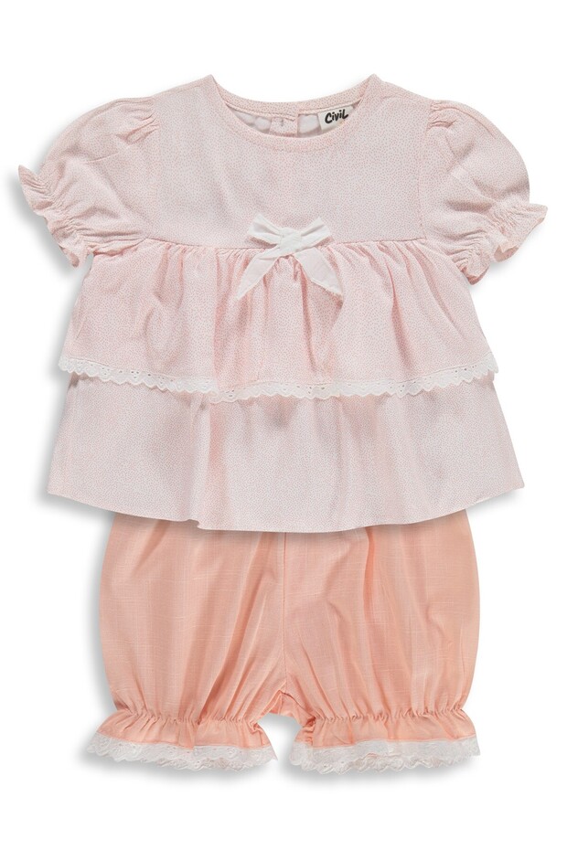 Roba Bowknot Set for 6-18 Months - Pink