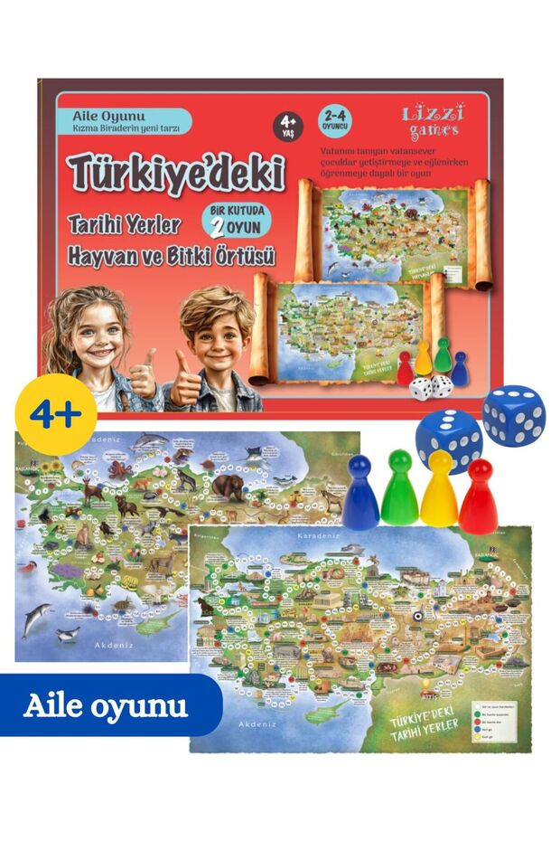 Family Game Historical Sites in Turkey & Animal and Plant Life Kızma Biraderin Style