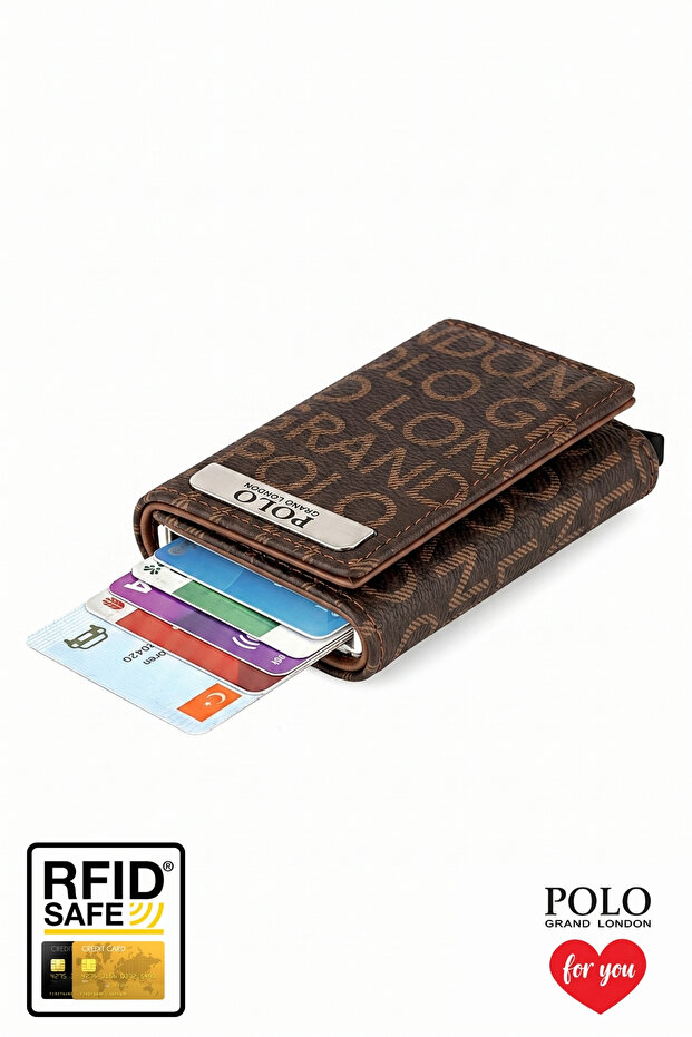 Original Unisex Automatic Mechanism Special Boxed Theft-Proof Rfid Protected Aluminum Wallet with Slide-Out Feature, Stylish Wallet with Card Holder & Money Compartment, Gift Boxed, Gift for Lover, Spouse, Friend, Father.