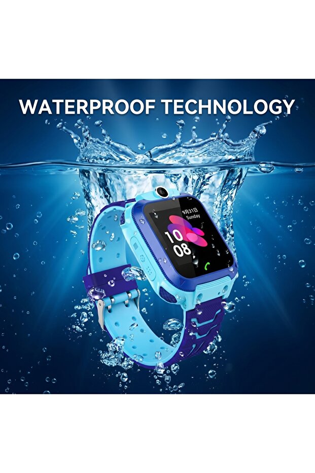 Kids Smart Watch Camera GPS SOS Calling Touch Screen Blue - 2