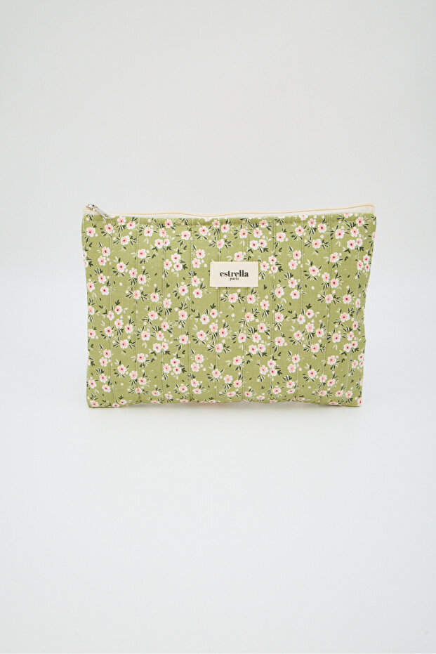 Bloom Portfolio & Clutch El Bag Tablet Bag Makeup Bag Green 25 X 19 cm