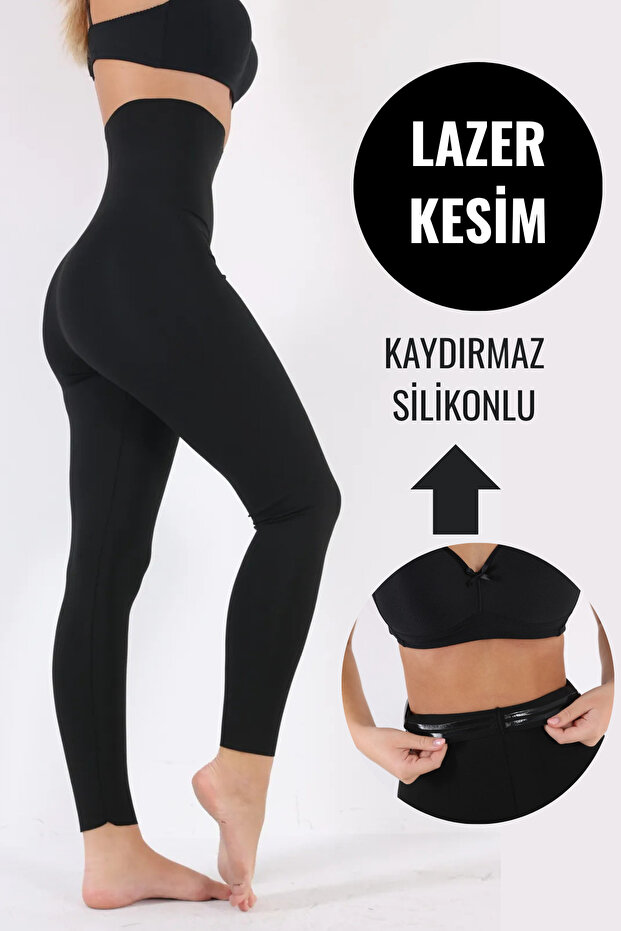 Laser Cut Supportive Silicone Corset Leggings