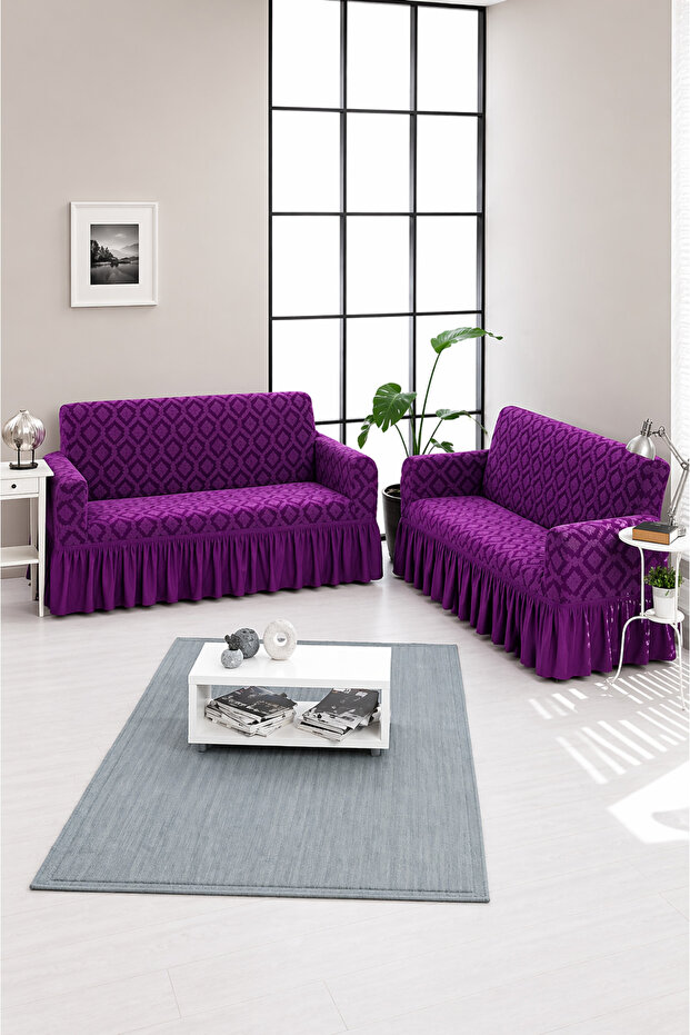 Jakarli Shawl Pattern Sofa Sofa Bed Cover Seat Cover Elastic Standard 3 3