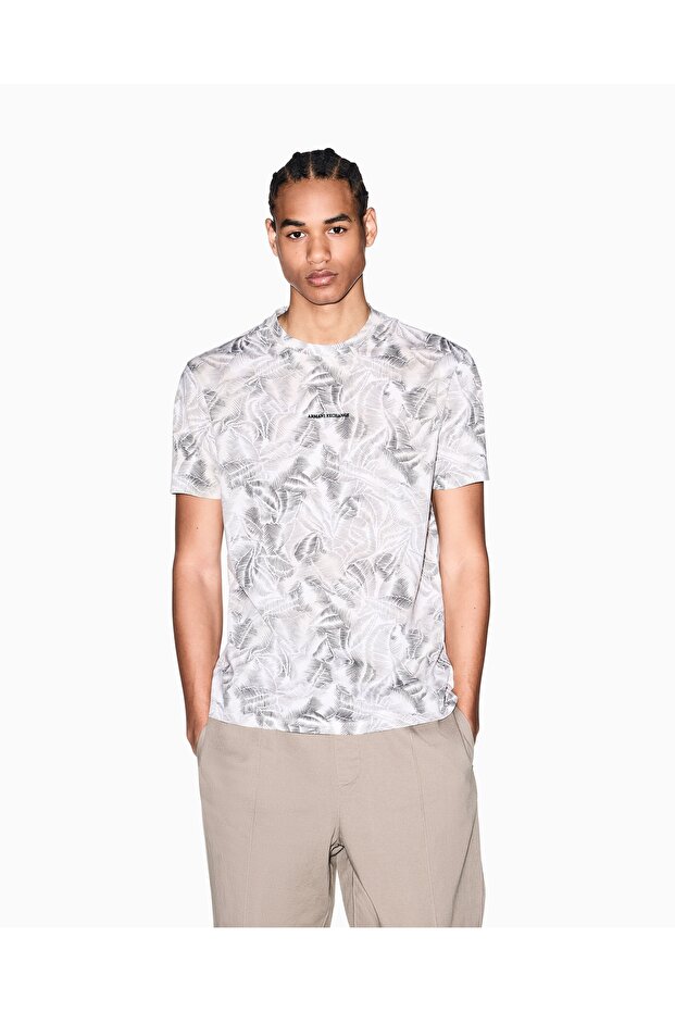 Men's Cotton Crew Neck Short Sleeve Ecru T-Shirt