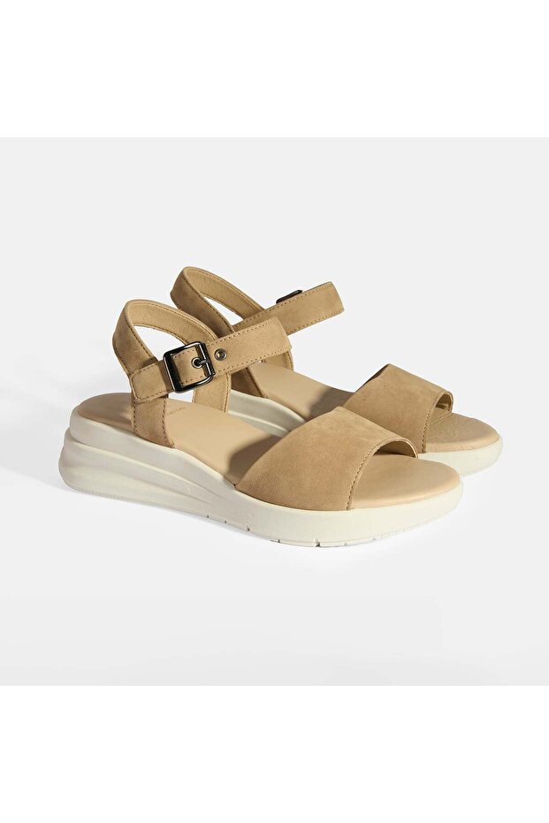 Selinna Beige Women's Desacomfort Leather Sandals