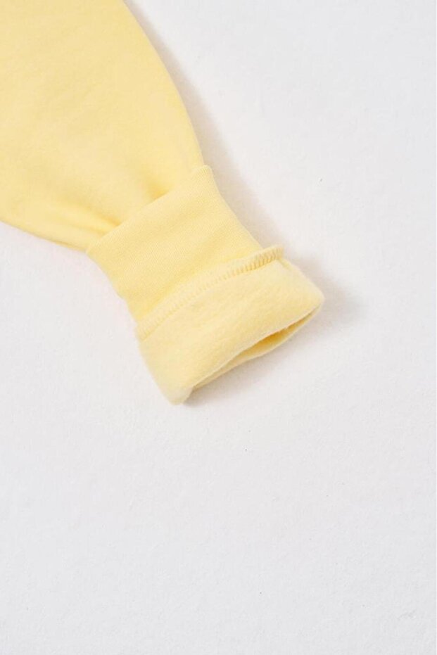 Men's Regular Crew Neck Basic Sweatshirt Yellow - 8