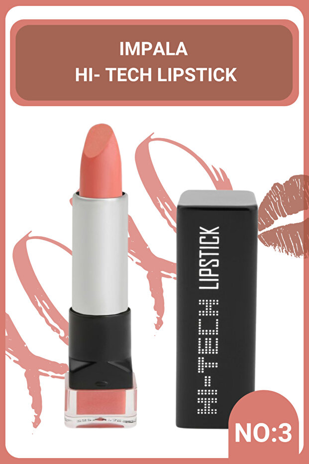 Lipstick Dark Coral - Cream Lipstick No: 3