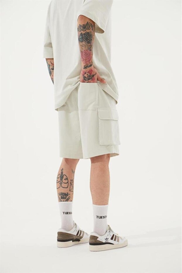 Ανδρικό σορτς Cargo Basic Oversize Space Grey - 3