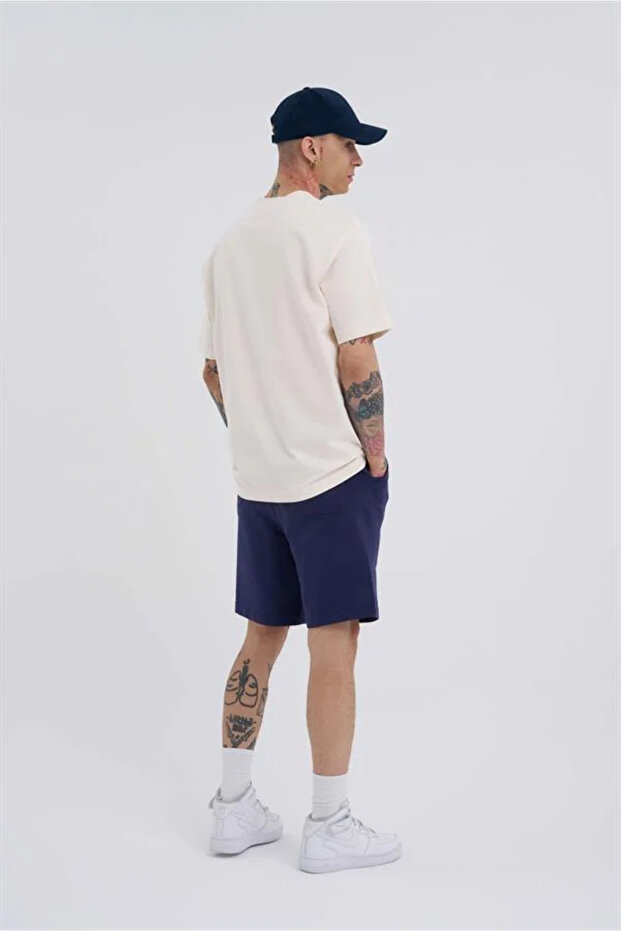 Ανδρικό σορτς Basic Relaxed Midnight Blue - 5