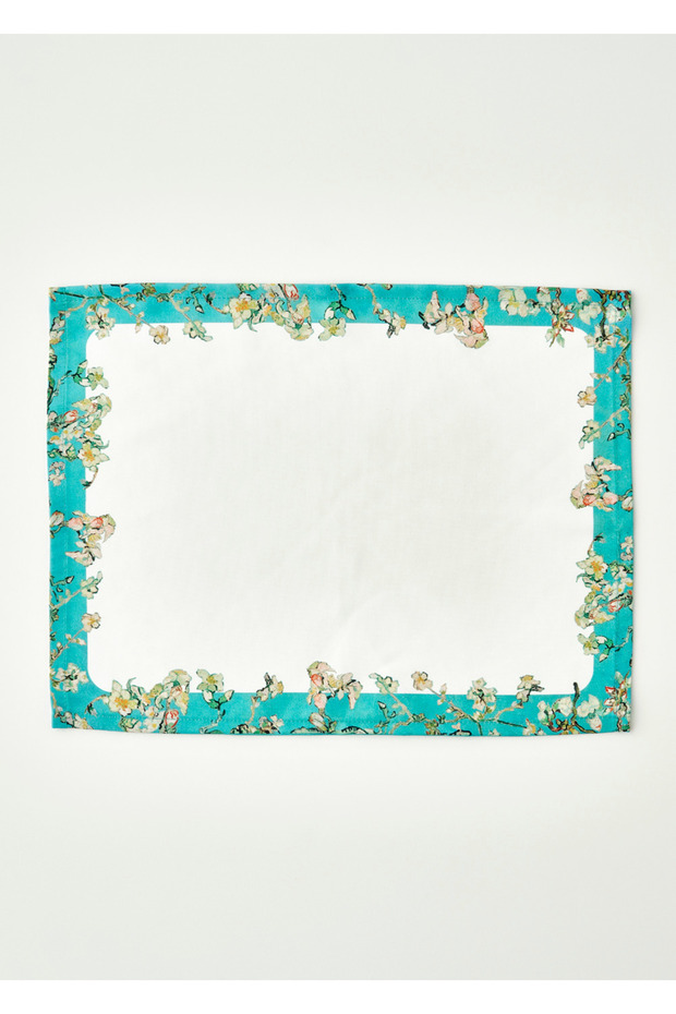 Van Gogh Almond Blossom Cotton American Service Turquoise (35X45 cm)