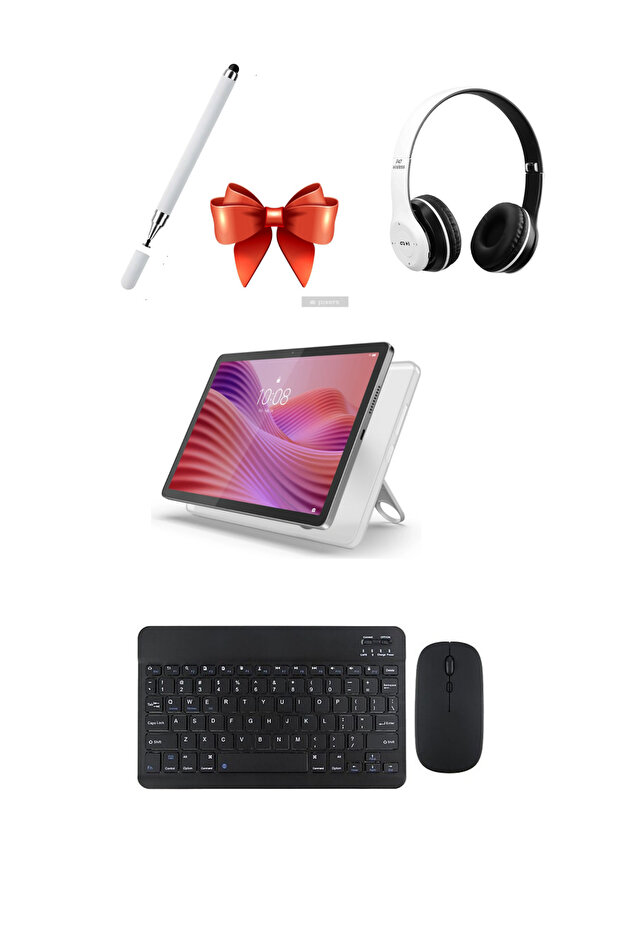 LENOVO Tab M10 4gb 128gb 10.1" tablet+kılıf+klavye+mouse+kulaklık(kalem hediyeli)