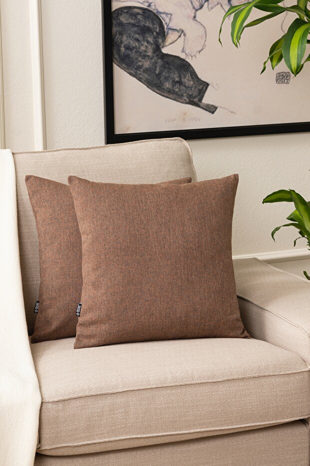 Tile Single Linen Woven Throw Pillow Cover, Decorative Throw Pillow
