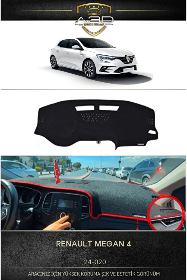 Renault Megane-4 Front Chest Panel Dashboard Protection Protective Cover Mat