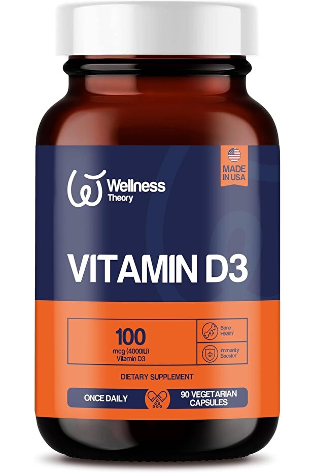 WELLNESS THEORY VITAMIN D3 4000IU 90 CAPS FOR BONE & IMMUNITY