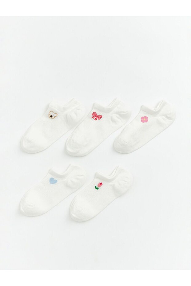 Lcw Dream Patterned Women's Sneaker Socks 5-Pack