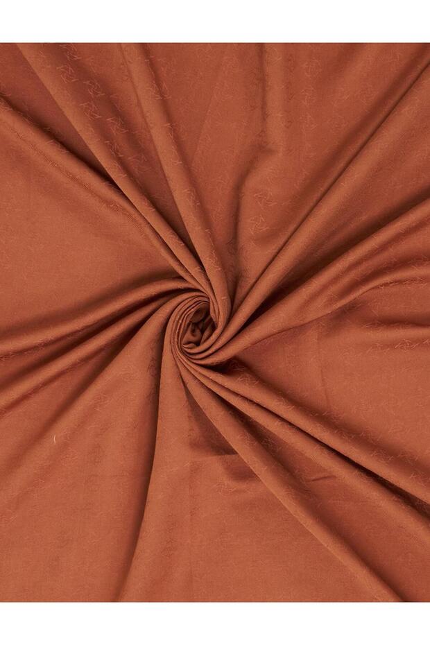 Monogram Pattern Scarf Cinnamon - 2