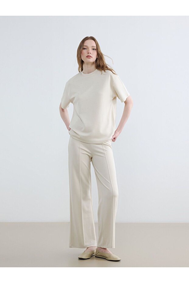 Lcw Modest Elastic Waist Soft Touch Women's Sweatpants