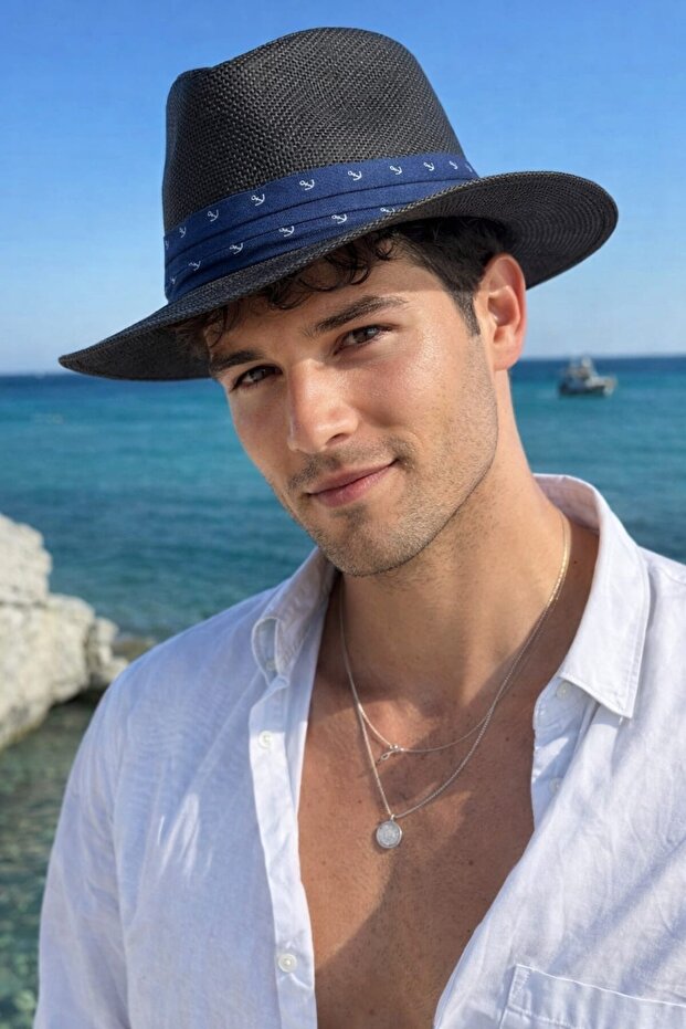 قبعة من القش للرجال من مارين إيليت