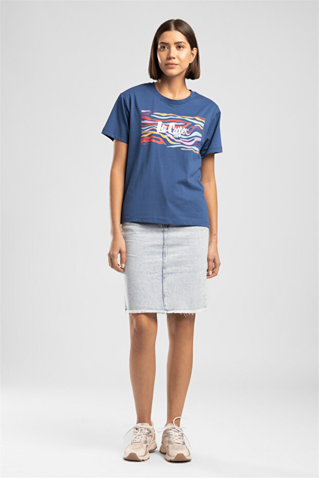 New Lami Women's Jean Skirt Blue
