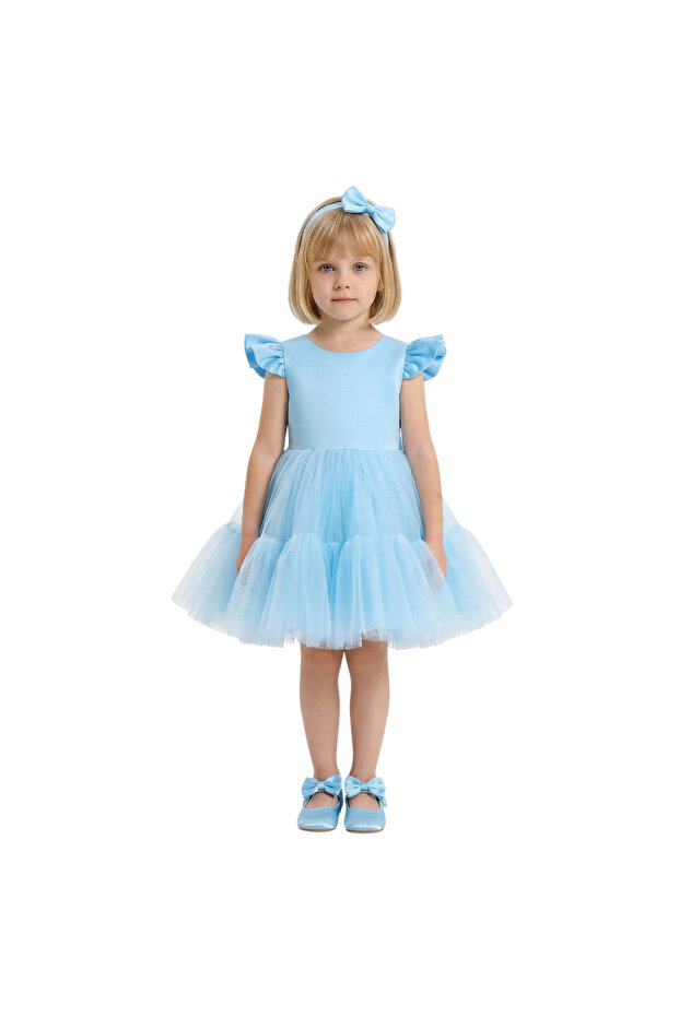 D' Daniela - Front Ruffled Mesh Dress - Multicolor - 6Months to 5Years