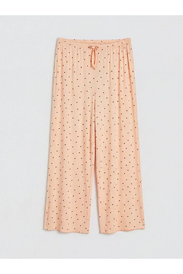 Lcw Dream Women's Capri Pajama Bottoms with Elastic Waist Pattern