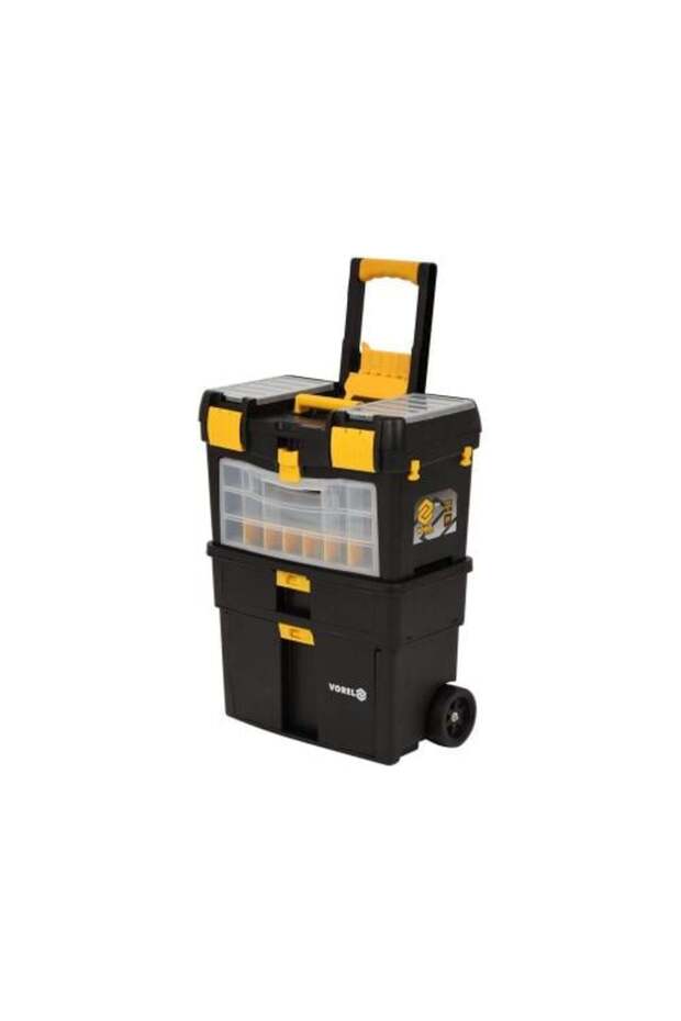 Tool Box on Trolley with Removable Organiser - 1