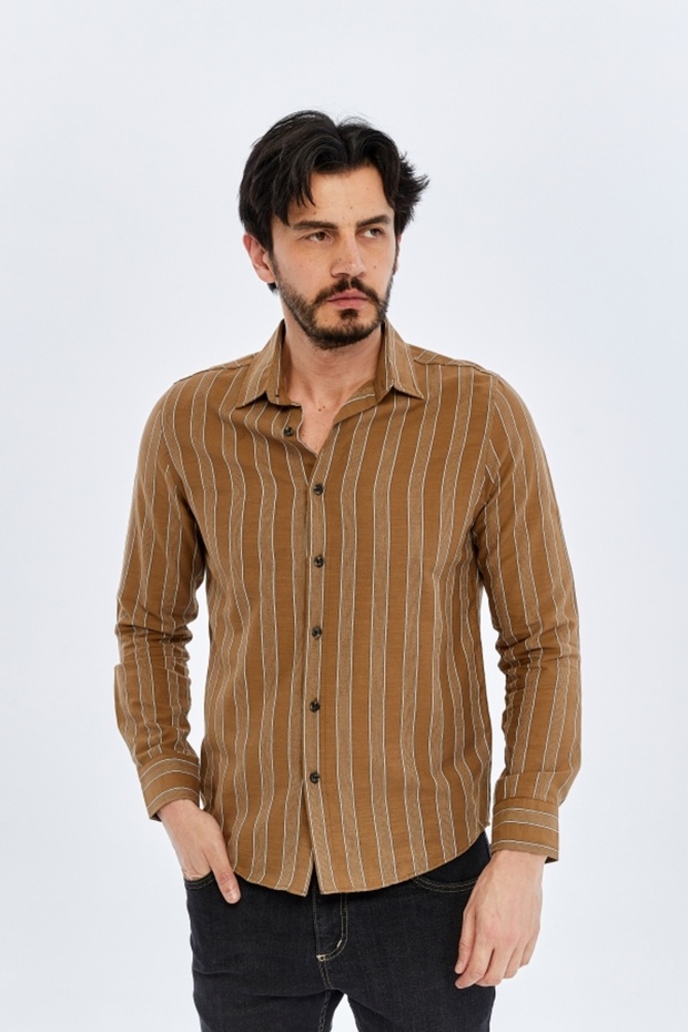 Men's Shirt 12-5204 Brown