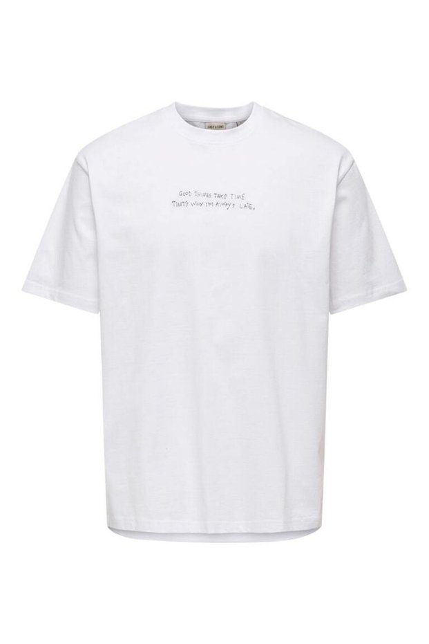 Onsaaron Life Rlx Ss Tee Men's White T-Shirt - 22030568
