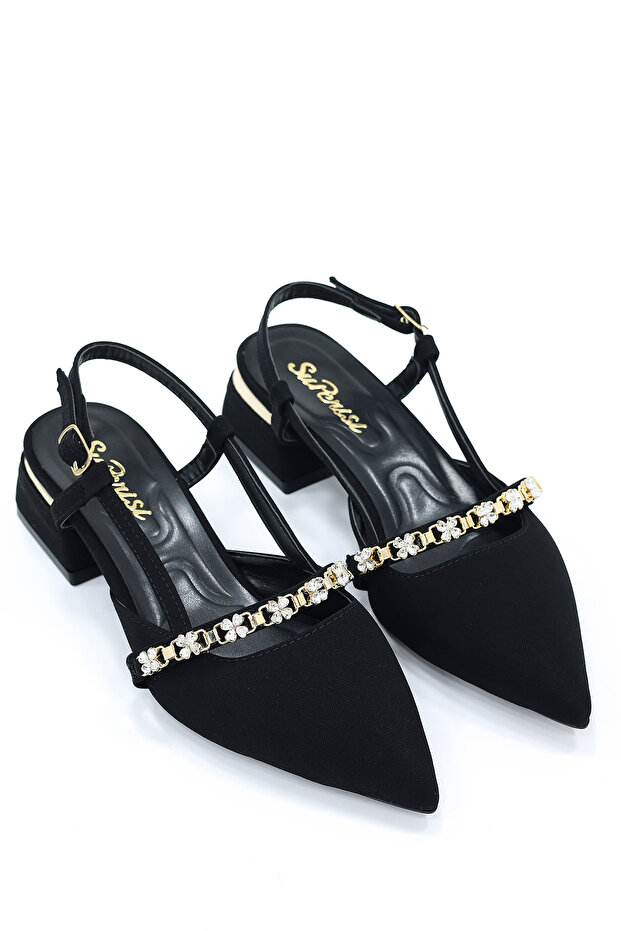 Sup 3647 Ankle Strap Shoes with Buckle Detail